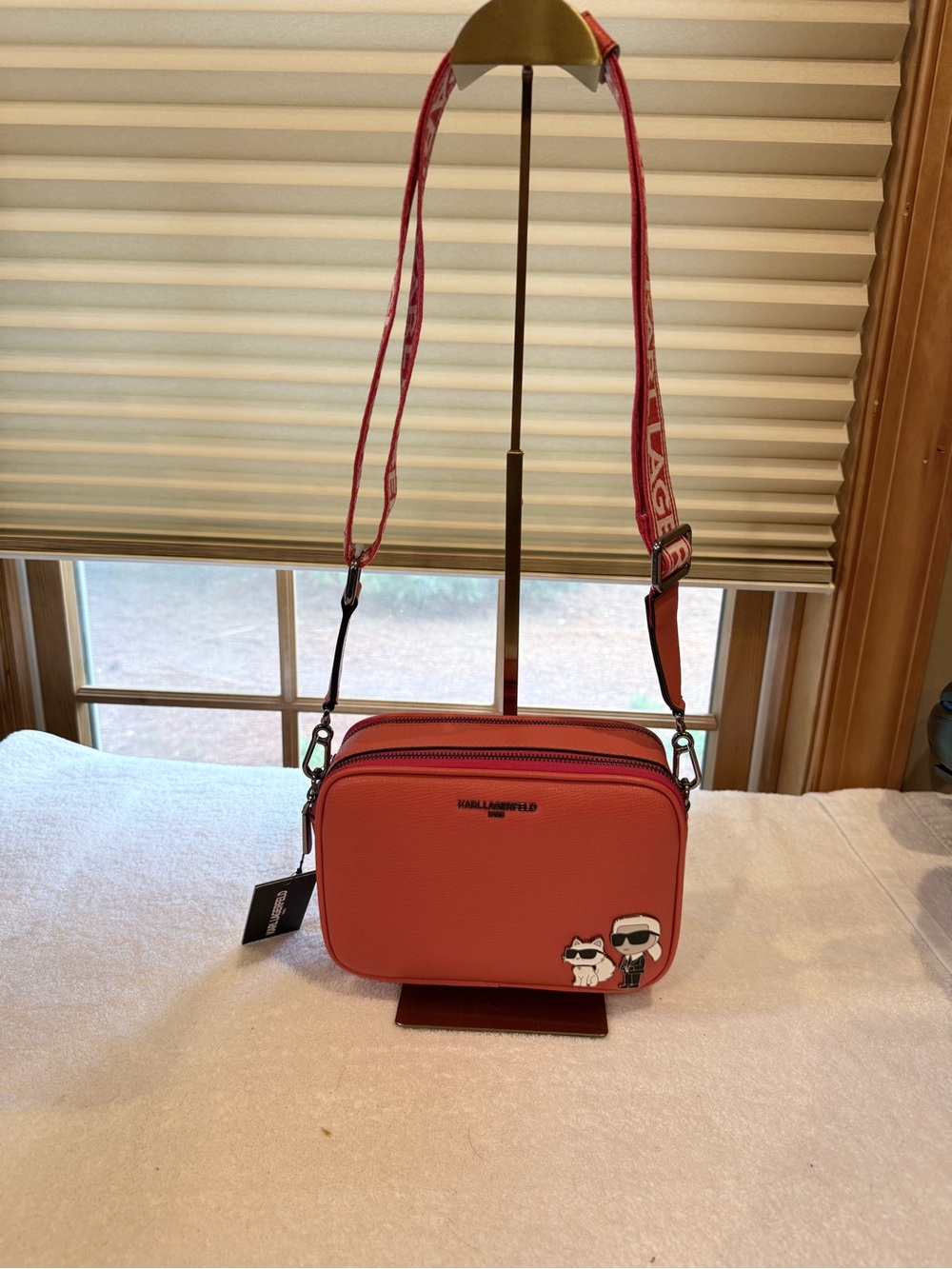 Karl Lagerfeld Coral Crossbody Camera Bag